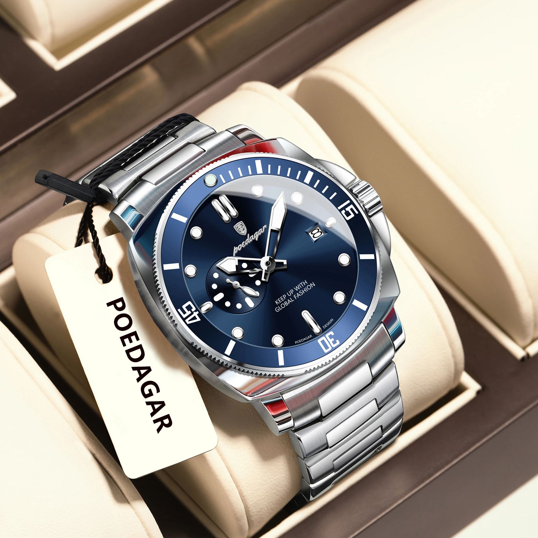Luxury Watch Longines - 포에다가 남성용 최고급 패션 명품 시계,