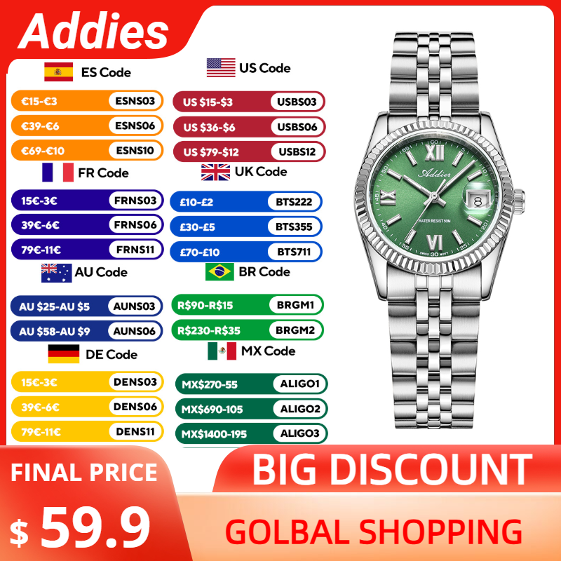 Luxury Watch Usa - Addies 여성용 고품질 럭셔리 시계 사파이어