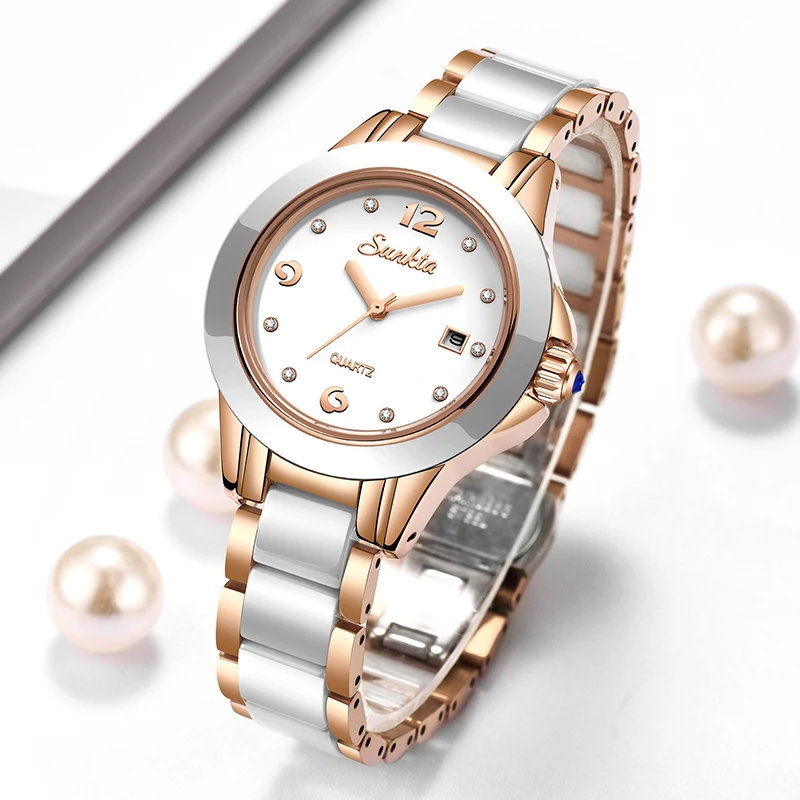 Luxury Watch Usa - Sunkta 패션 캐주얼 쿼츠 여성 시계