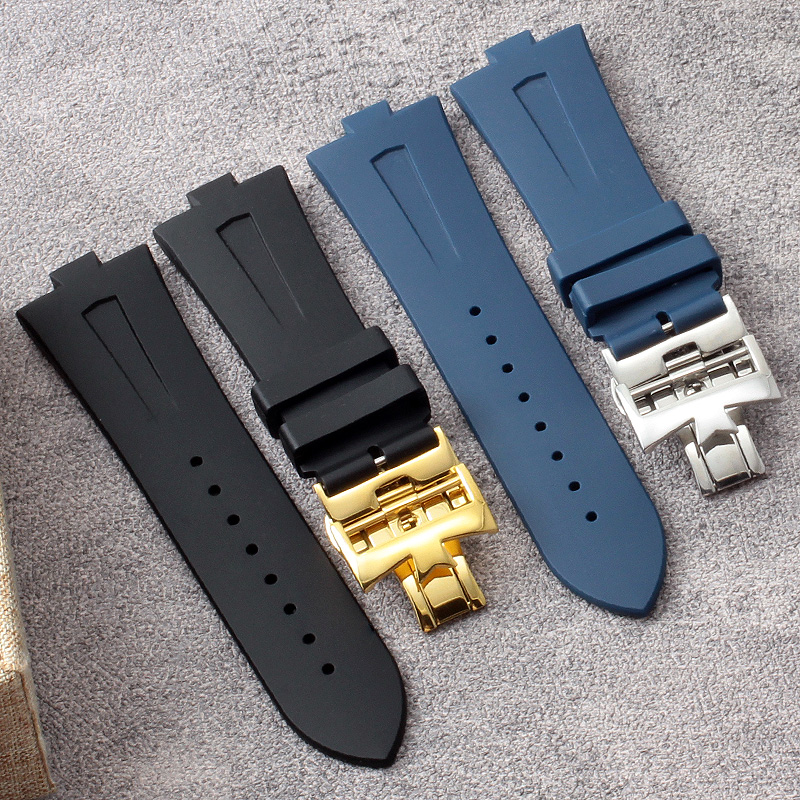 Luxury Watch Vacheron Constantin - 남성용 고급 고무 실리콘 시계 밴드,