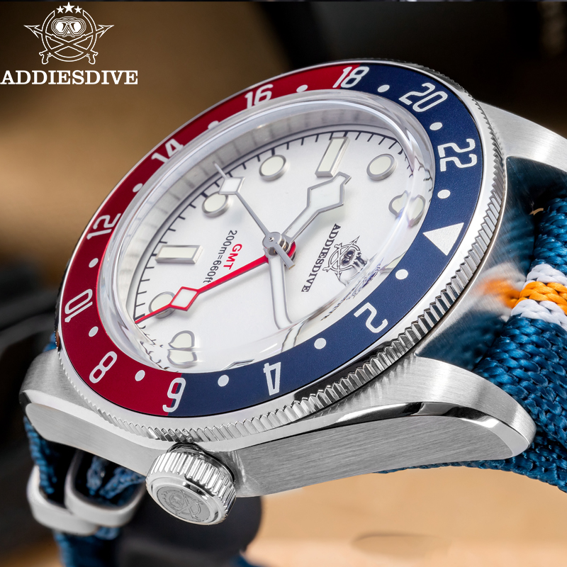 Gmt Dual Timezone Watch - ADDIESDIVE 515-24H 듀얼 타임존 GMT 시계