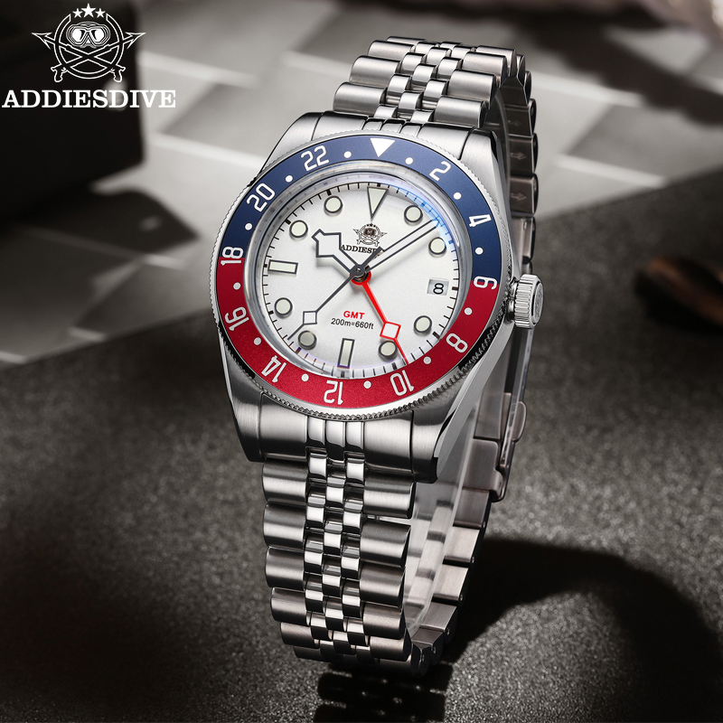 ADDIESDIVE 39mm 남성용 쿼츠 손목시계 럭셔 - Gmt Dual Timezone Watch 리뷰 및 가격