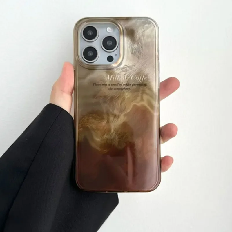 럭셔리 커피 컬러 블렌딩 그라데이션 폰 케이스 (아이폰 - Luxury Watch Case 리뷰 및 가격