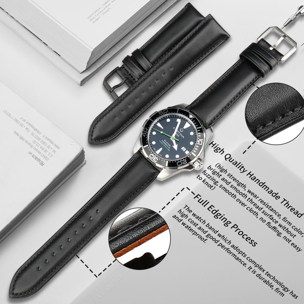 MAIKES 럭셔리 정품 가죽 시계 밴드, 부드러운 소 - Luxury Watch Longines 리뷰 및 가격