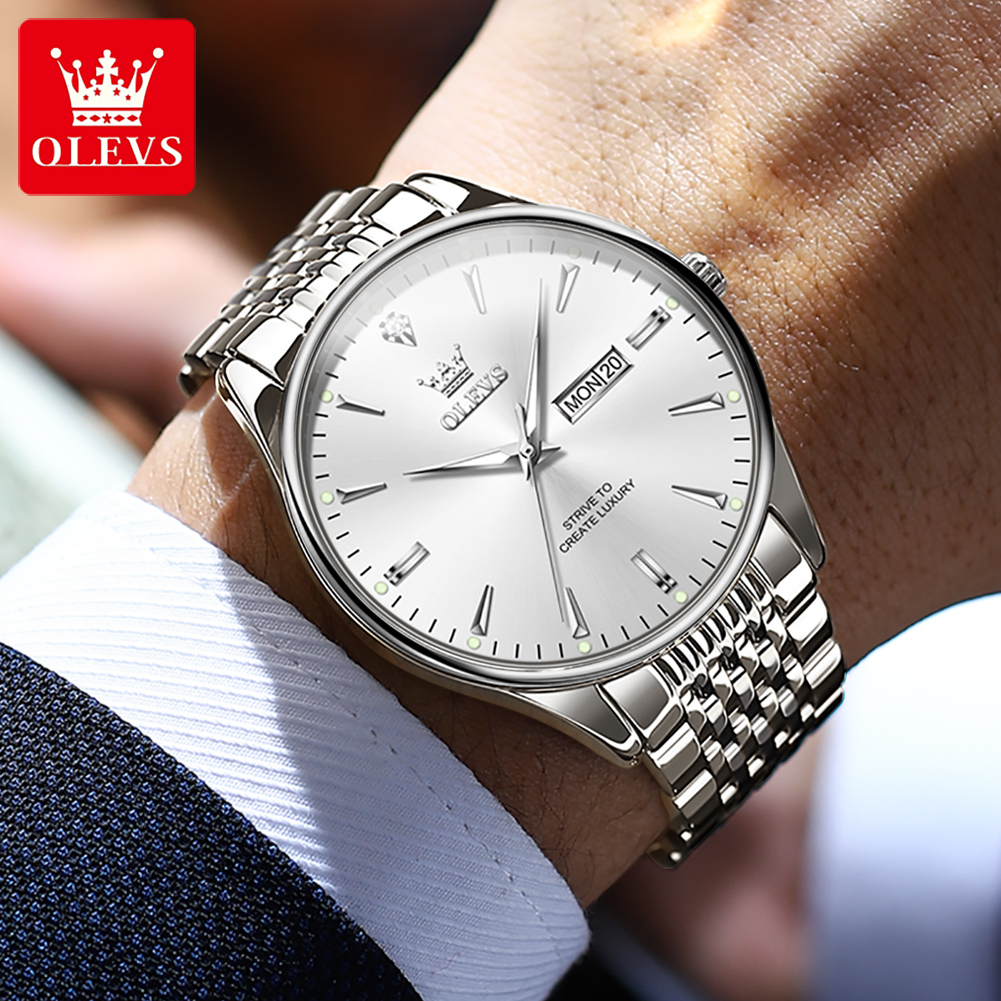OLEVS 2929 남성 쿼츠 시계 오리지널 방수 비즈 - Luxury Watch Longines 리뷰 및 가격