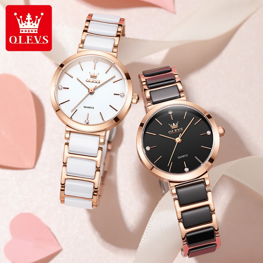 OLEVS 여성 시계 5877 고급스러운 우아한 쿼츠  - Luxury Watch Usa 리뷰 및 가격
