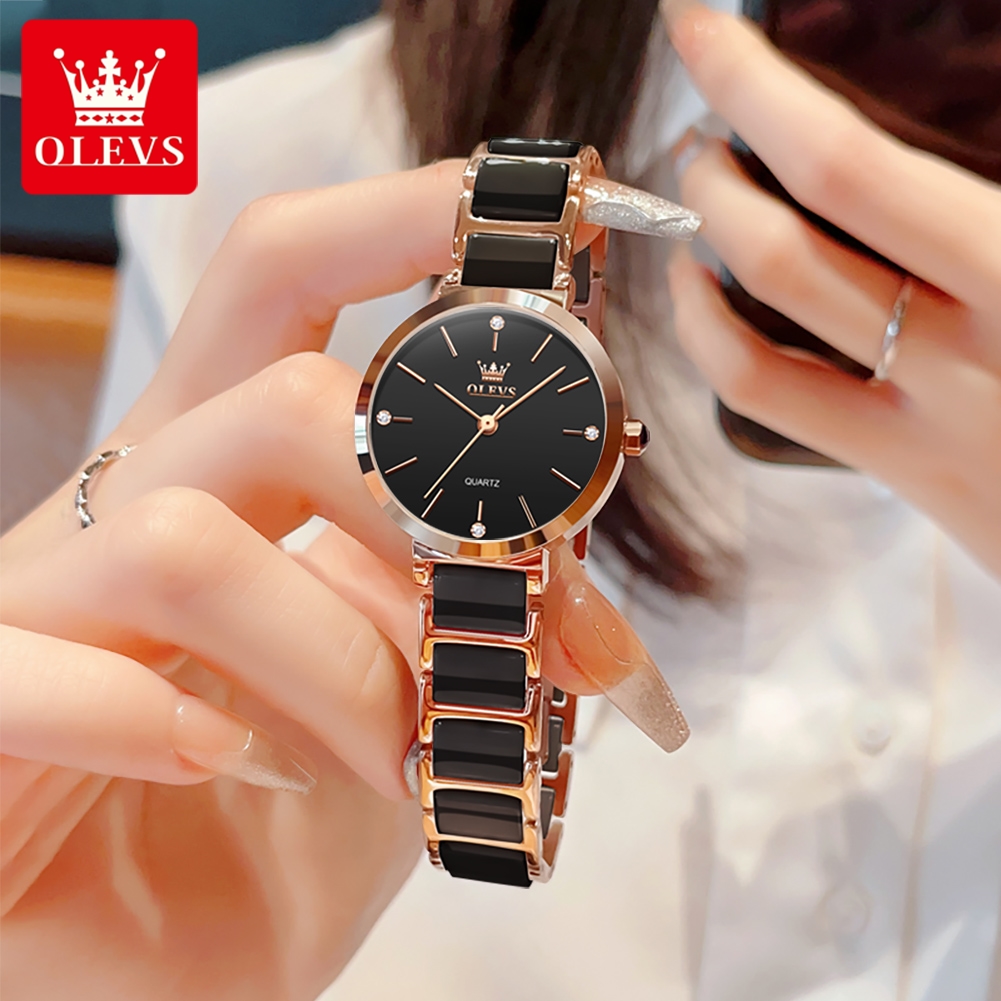 OLEVS 여성 시계 5877 고급스러운 우아한 쿼츠  - Luxury Watch Usa 리뷰 및 가격