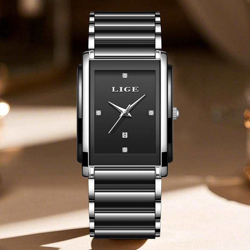 LIGE 새로운 럭셔리 여성 시계 우아한 세라믹 쿼츠  - Luxury Watch Gift Box 리뷰 및 가격