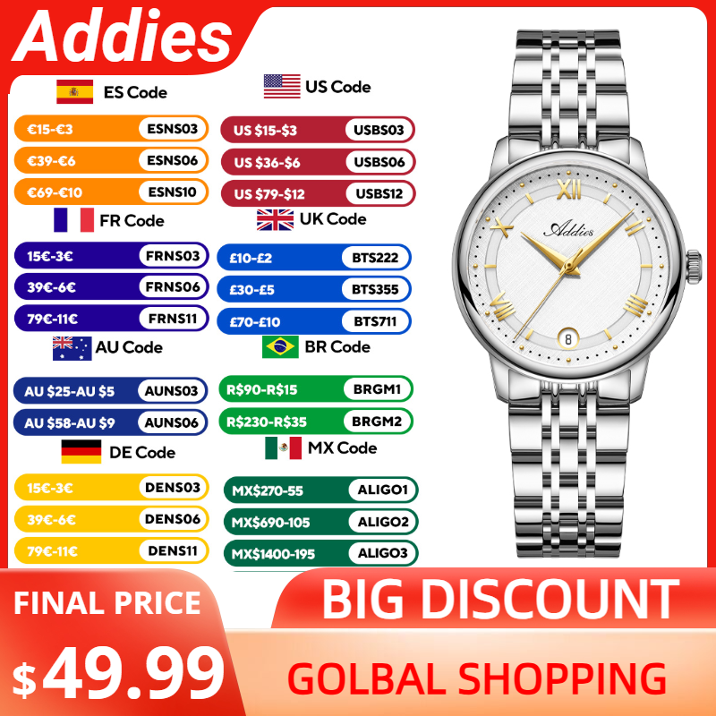 Addies 새로운 럭셔리 여성용 시계 31mm 사파이 - Luxury Watch Usa 리뷰 및 가격