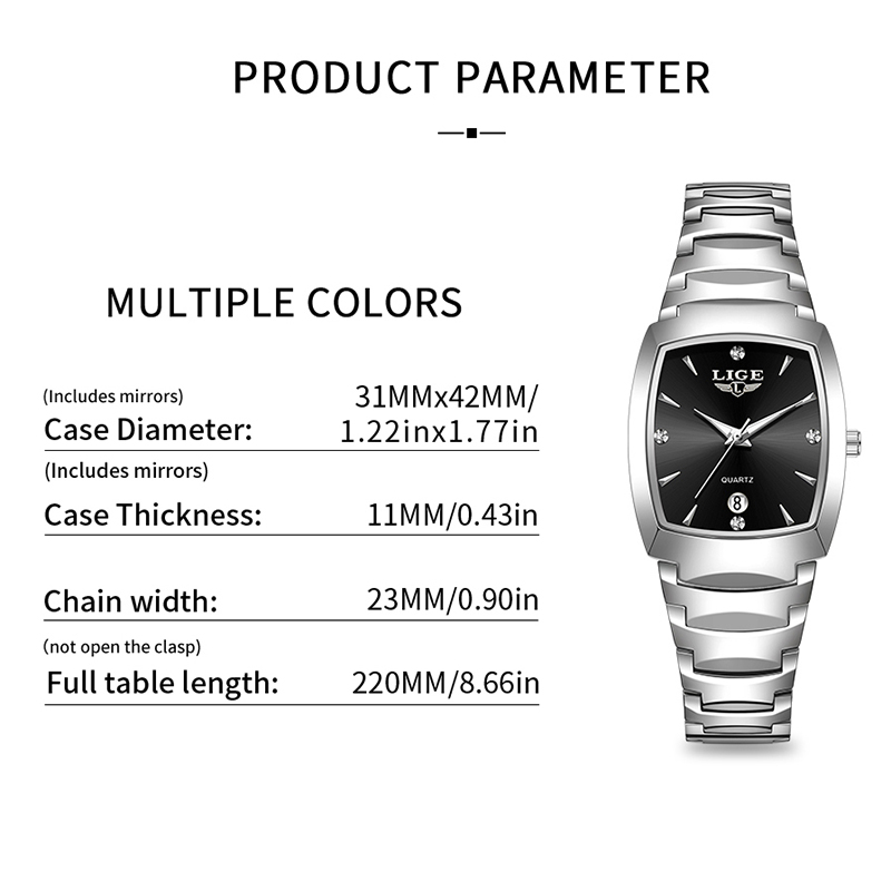 LIGE 시계 여성 비즈니스 럭셔리 숙녀 시계 여성 방 - Luxury Watch Usa 리뷰 및 가격