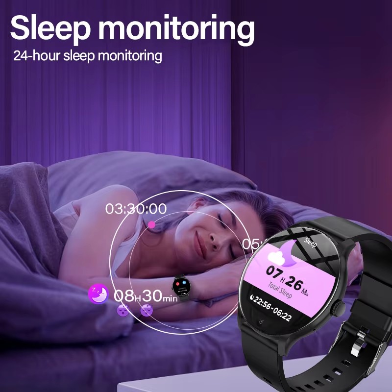 2025 새로운 스마트워치 심박수 수면 건강 모니터 블 - Gmt Dual Timezone Watch 리뷰 및 가격