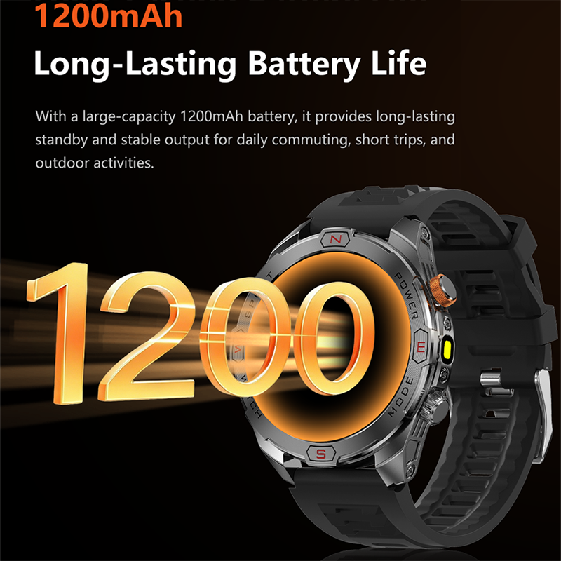 2026년형 새로운 러기드 파워 스마트워치 1400mA - Gmt Dual Timezone Watch 리뷰 및 가격