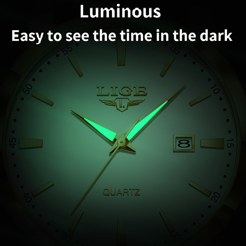 LIGE 패션 브라운 가죽 시계 남성 군사 스포츠 남성 - Luxury Watch Longines 리뷰 및 가격