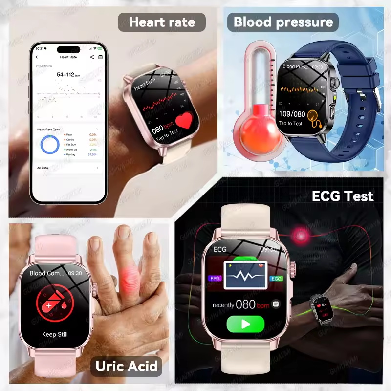 2026년 신형 AI 건강 진단 분석 스마트워치 ECG - Gmt Dual Timezone Watch 리뷰 및 가격