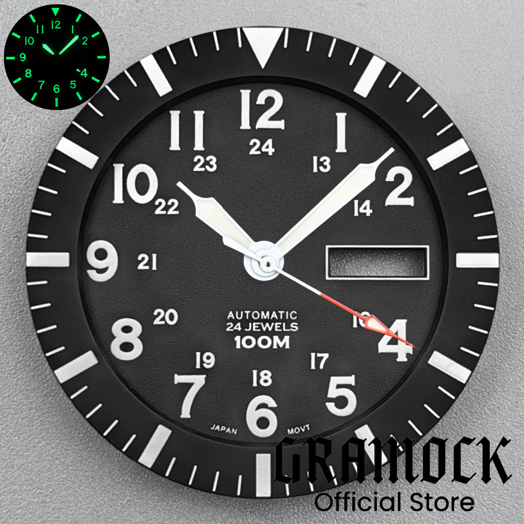 그라모크 빈티지 NH36 페이스 34.3mm 블랙 그린 - Exhibition Caseback 리뷰 및 가격