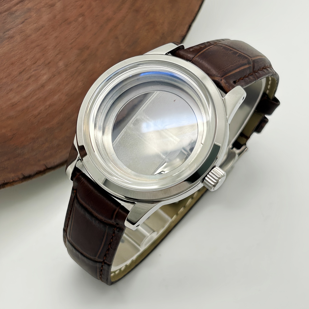 39mm 시계 케이스 버터플라이 더블 버클 가죽 스트랩 - Exhibition Caseback 리뷰 및 가격