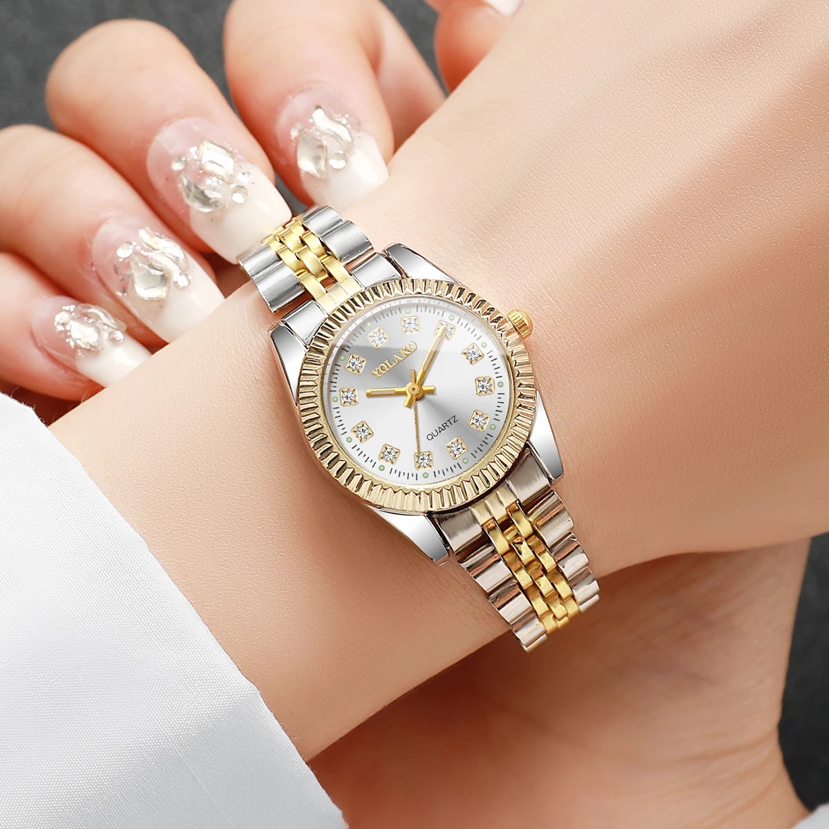 패션 라인스톤 여성 쿼츠 시계 럭셔리 스테인레스 스틸  - Luxury Watch Gift Box 리뷰 및 가격