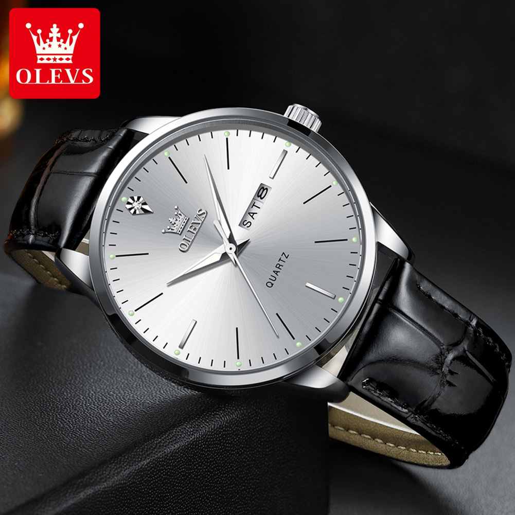 OLEVS 2935 남성용 시계 듀얼 캘린더 방수 야광 - Luxury Watch Longines 리뷰 및 가격