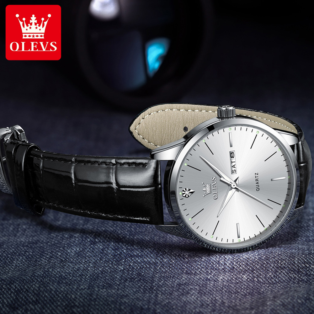OLEVS 2935 남성용 시계 듀얼 캘린더 방수 야광 - Luxury Watch Longines 리뷰 및 가격