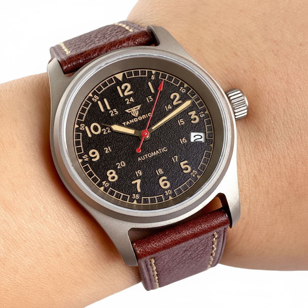 맞춤형 시계 티타늄 NH35A 자동 시계 남성용 파일럿 - Automatic Pilot Watch 리뷰 및 가격