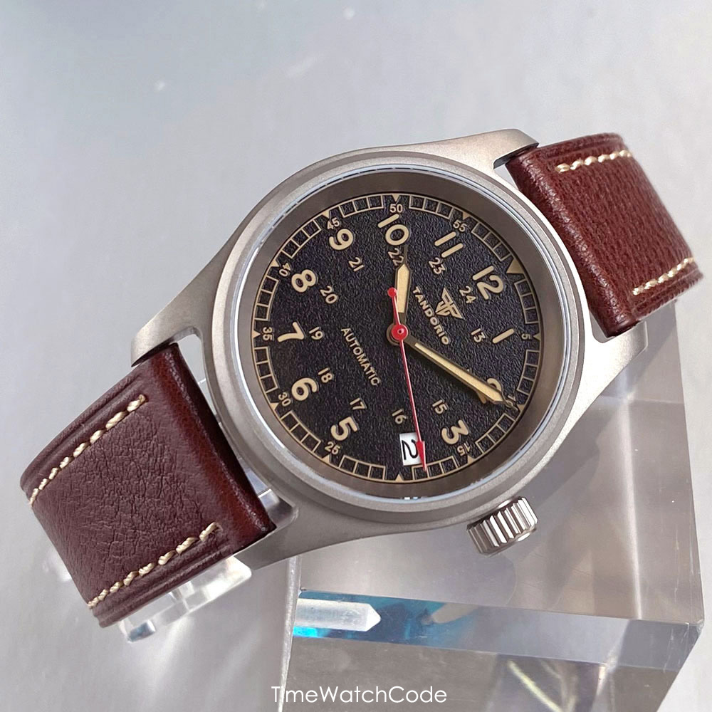 맞춤형 시계 티타늄 NH35A 자동 시계 남성용 파일럿 - Automatic Pilot Watch 리뷰 및 가격
